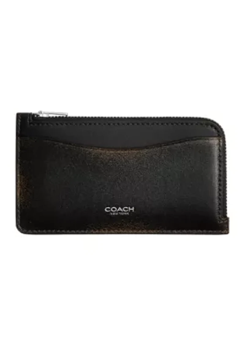 Loved Leather New York Zip Card Case