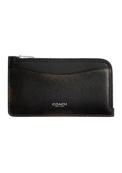Loved Leather New York Zip Card Case