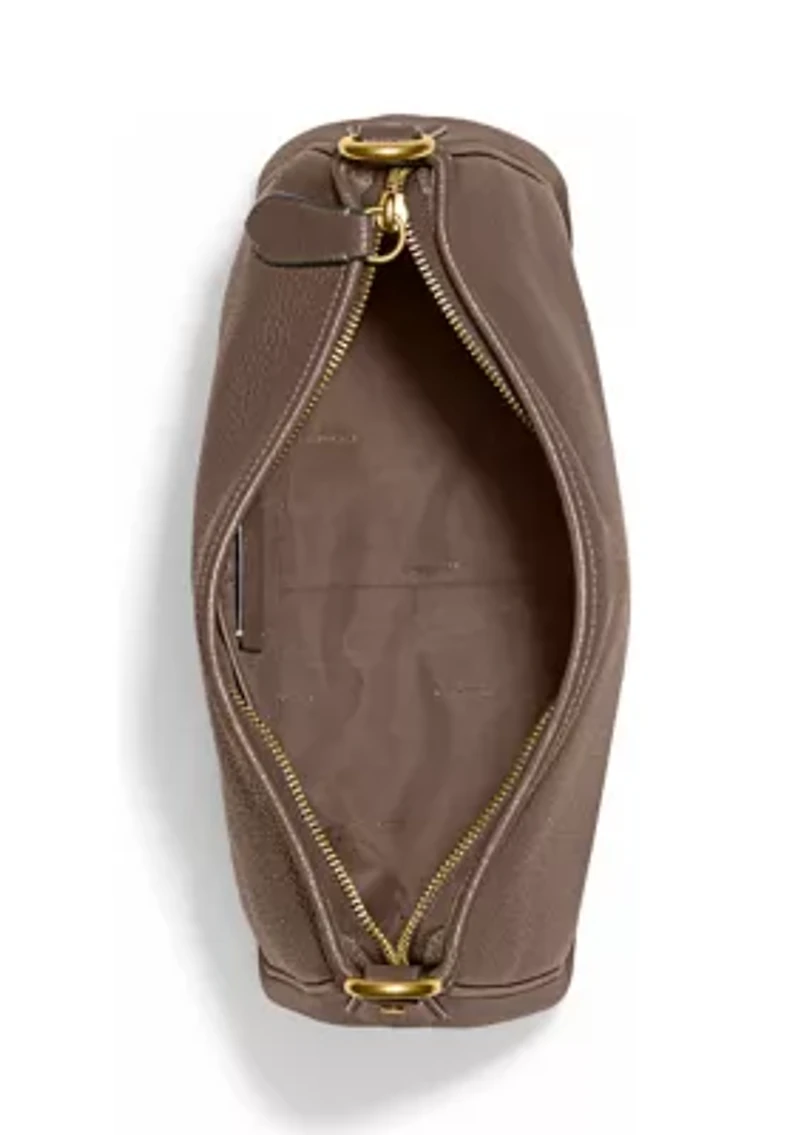 Soft Pebble Leather Cary Shoulder Bag