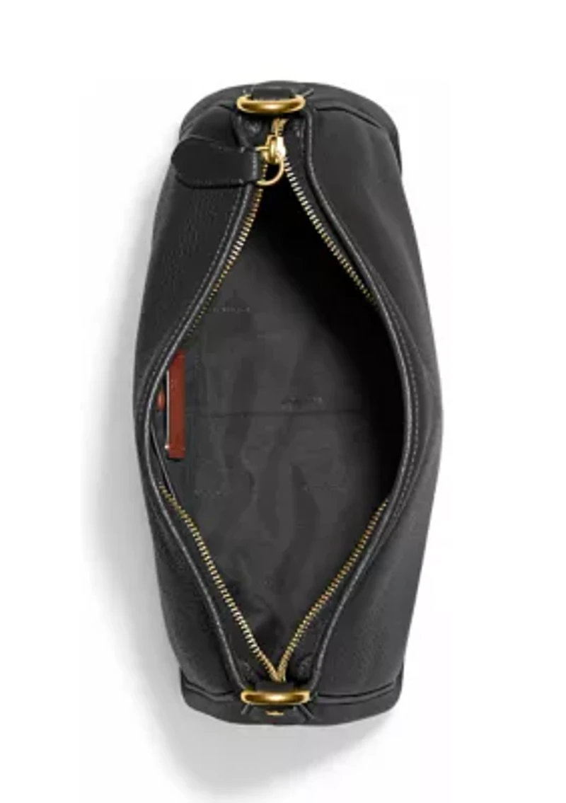 Soft Pebble Leather Cary Shoulder Bag