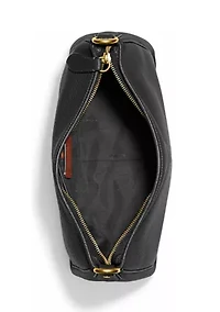 Soft Pebble Leather Cary Shoulder Bag