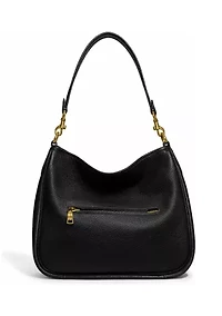 Soft Pebble Leather Cary Shoulder Bag