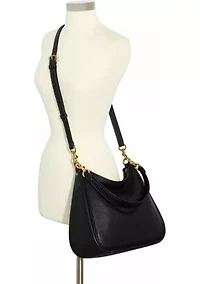 Soft Pebble Leather Cary Shoulder Bag