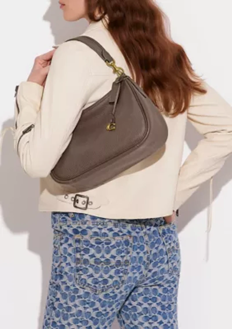 Soft Pebble Leather Cary Crossbody Bag