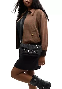 Crystal Embellished Tabby Shoulder Bag 26