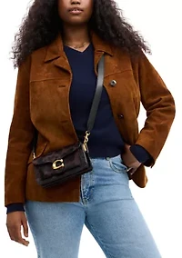Tabby Shoulder Bag 20 in Haircalf with Leopard Print 