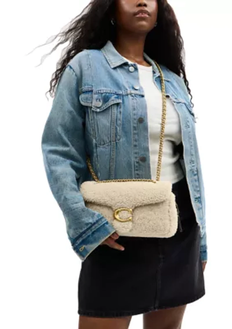 Tabby Shoulder Bag 26 in Shearling
