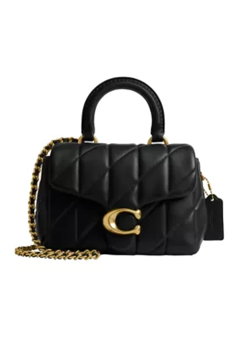 Quilted Leather Tabby Top Handle 20