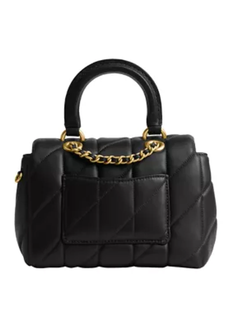 Quilted Leather Tabby Top Handle 20