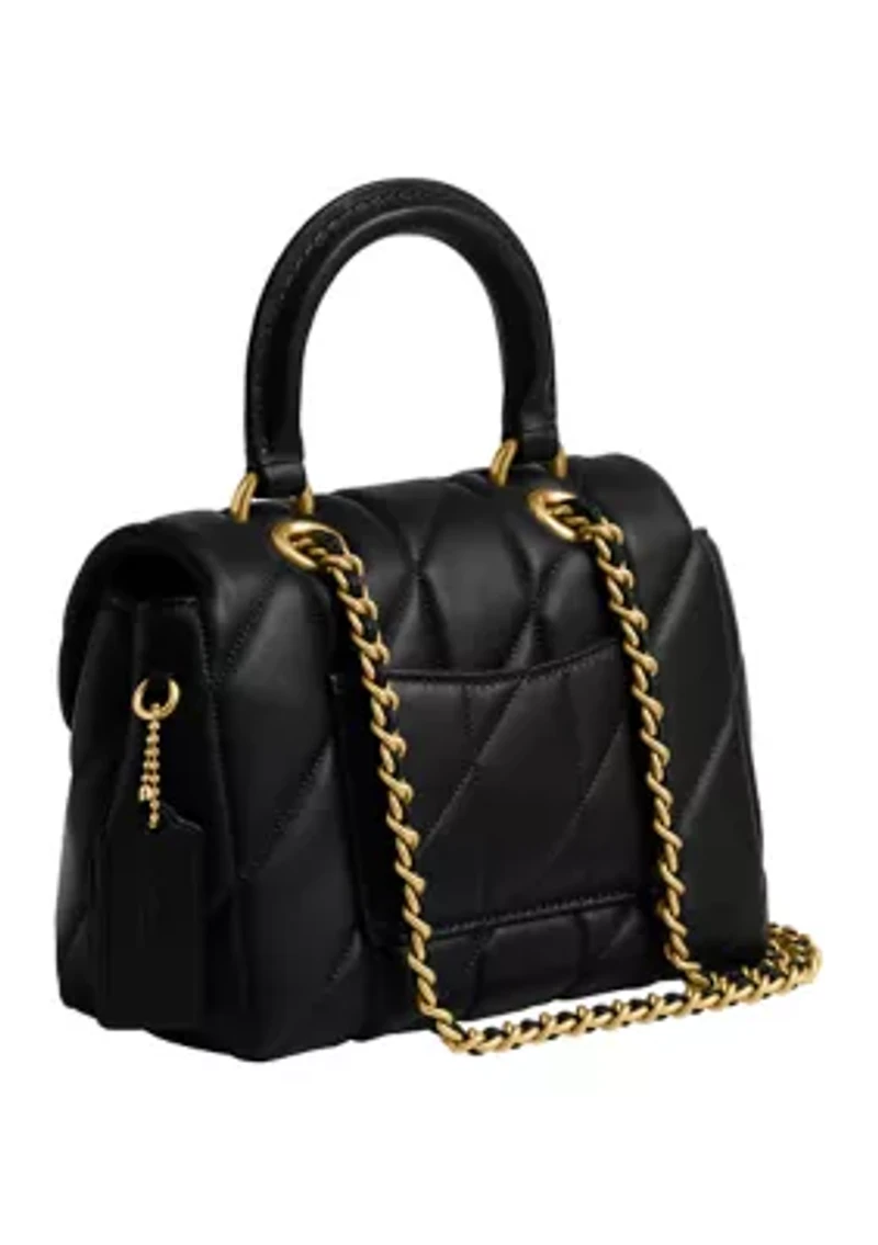 Quilted Leather Tabby Top Handle 20