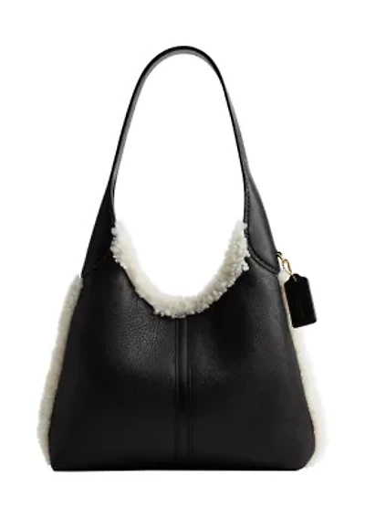 Brooklyn Shoulder Bag 28 in Shearling