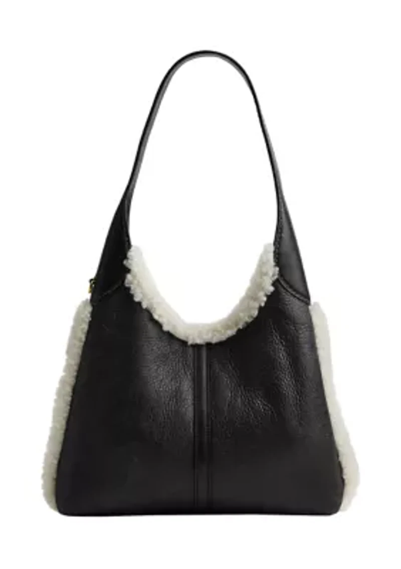 Brooklyn Shoulder Bag 28 in Shearling
