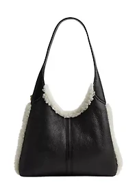 Brooklyn Shoulder Bag 28 in Shearling