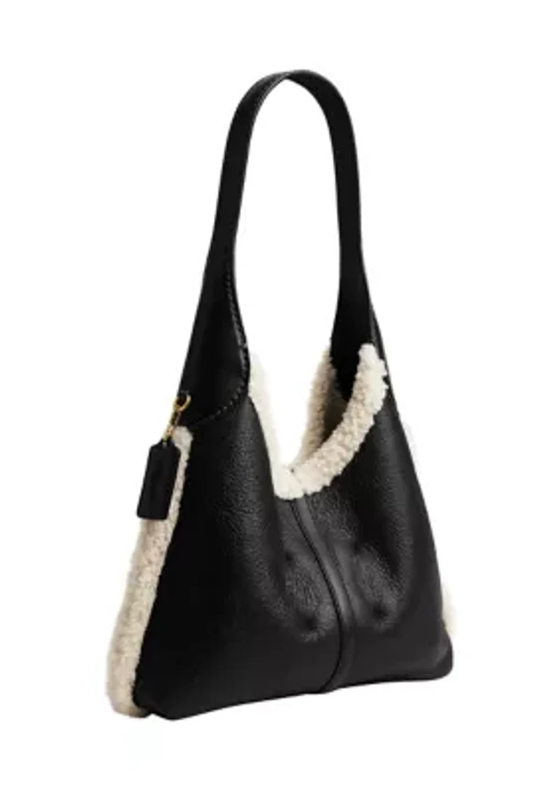 Brooklyn Shoulder Bag 28 in Shearling