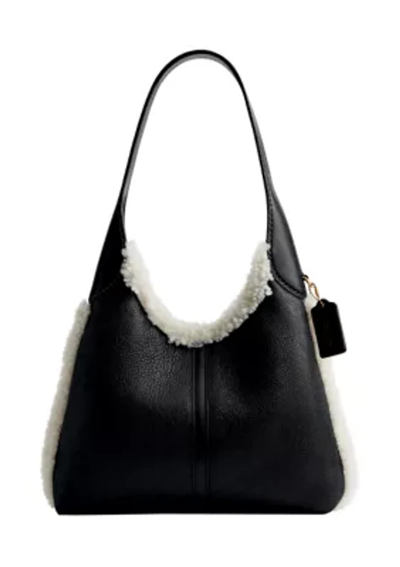 Brooklyn Shoulder Bag 28 in Shearling