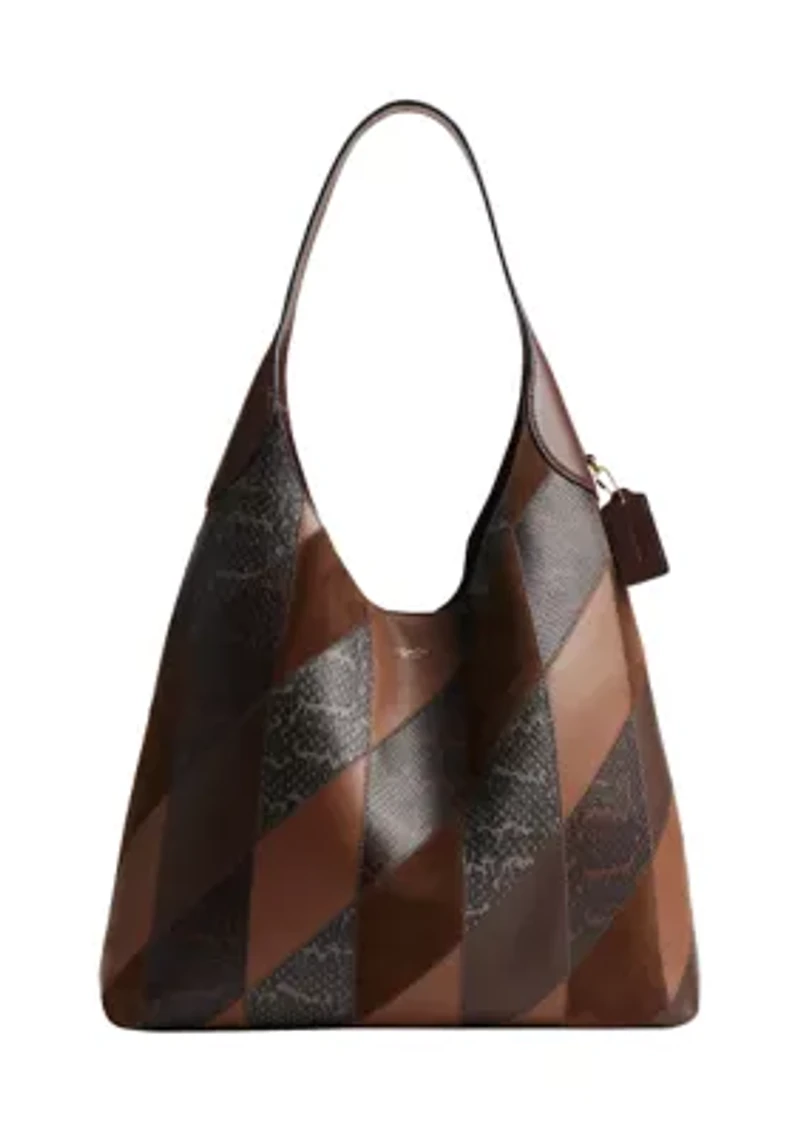 Brooklyn Shoulder Bag 39 with Snakeskin Patchwork 