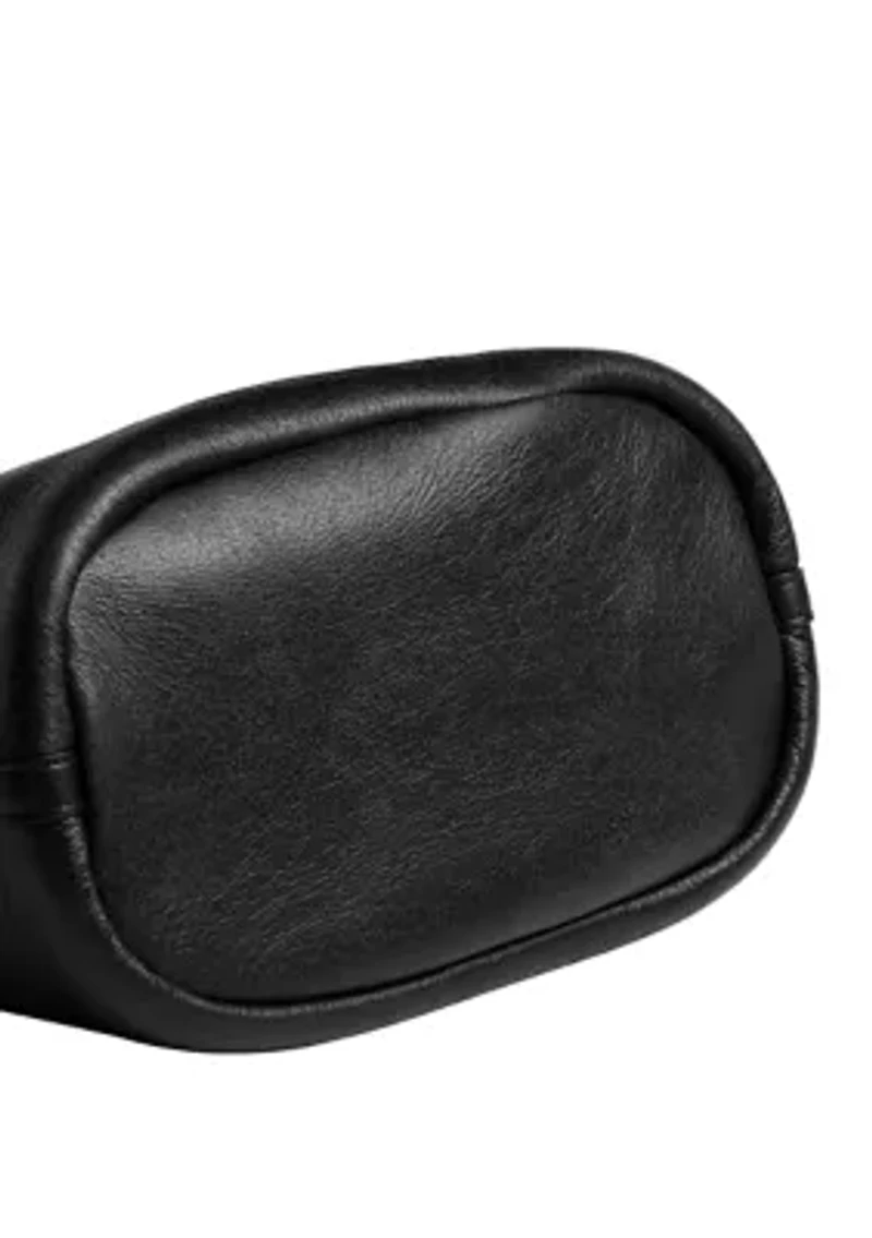 Bleecker Bucket Bag in Shearling