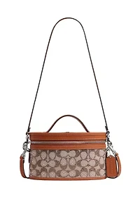 Trail Bag In Crystal Signature Jacquard Crossbody