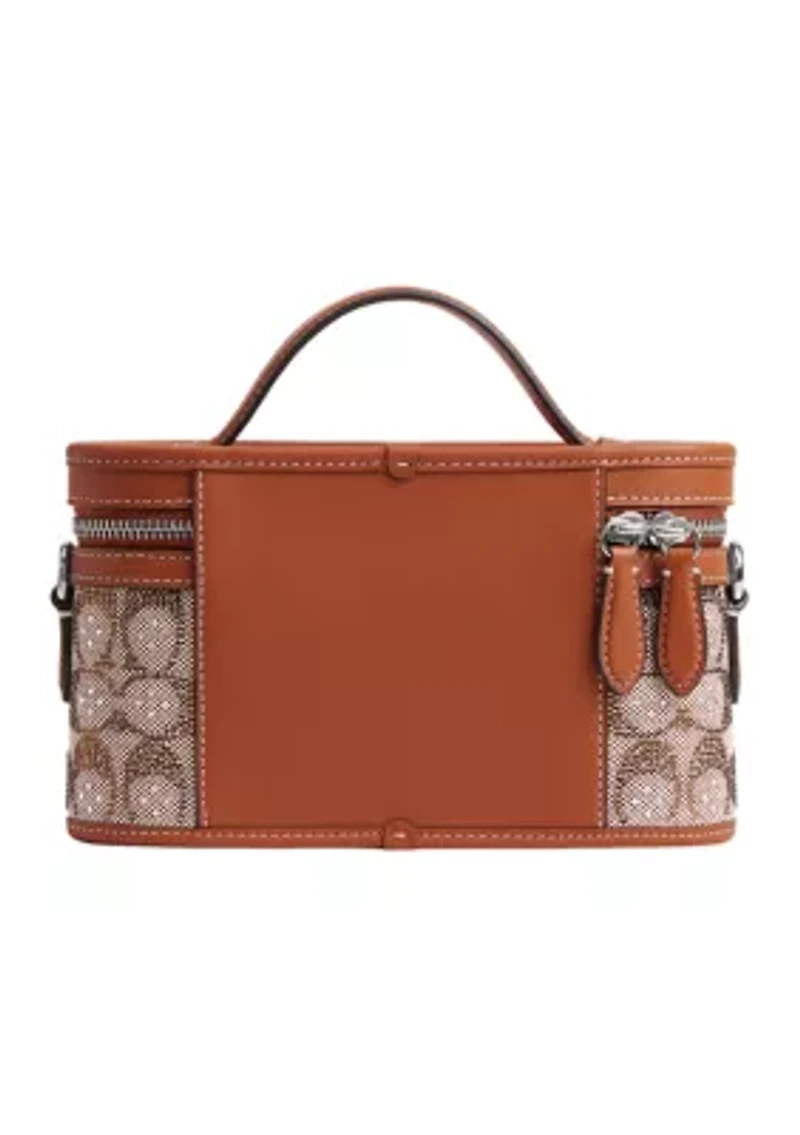 Trail Bag In Crystal Signature Jacquard Crossbody