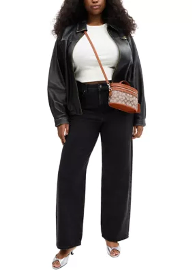 Trail Bag In Crystal Signature Jacquard Crossbody