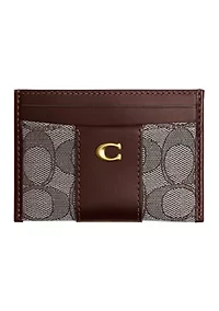 Essential Card Case in Signature Jacquard