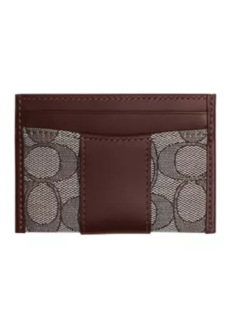 Essential Card Case in Signature Jacquard