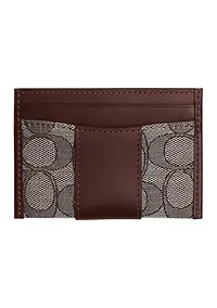 Essential Card Case in Signature Jacquard