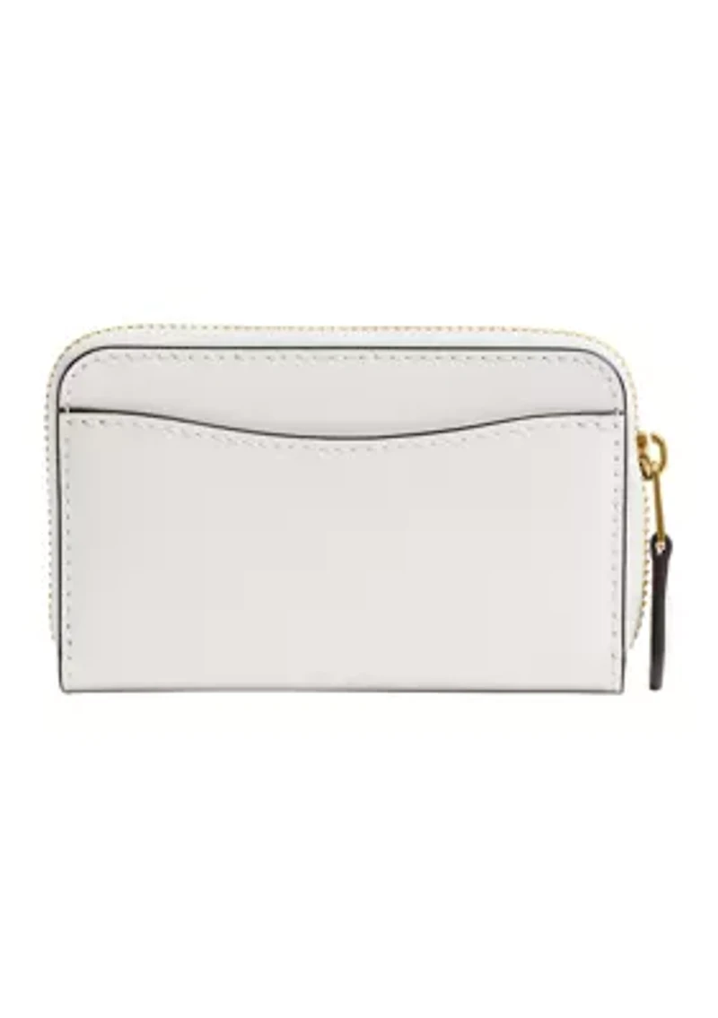 Essential Small Zip Around Card Case with Sticker Print