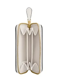 Essential Small Zip Around Card Case with Sticker Print