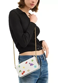 Mila Crossbody Bag with Sticker Print