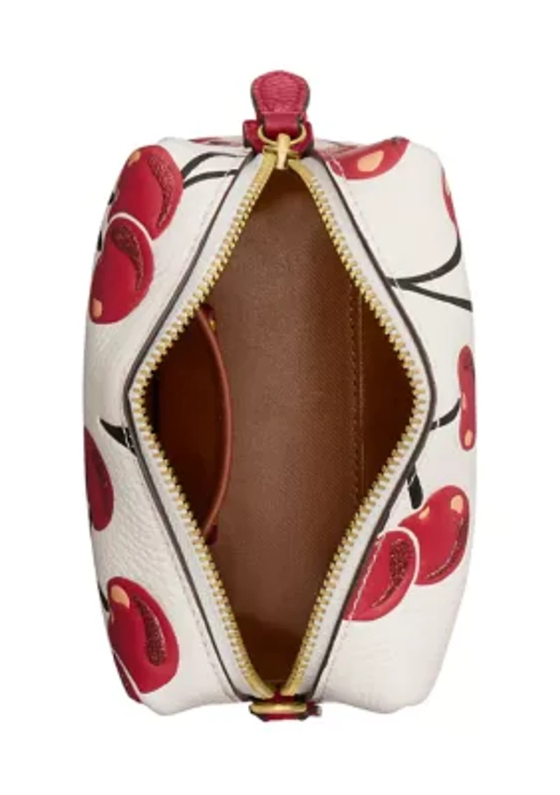 Essential Cosmetic Pouch with Cherry Print