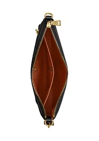 Legacy Zip Top Crossbody Bag Signature Leather