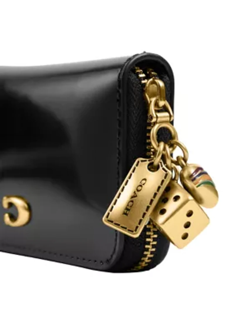 Essential Small Zip Around Wallet with Charm 