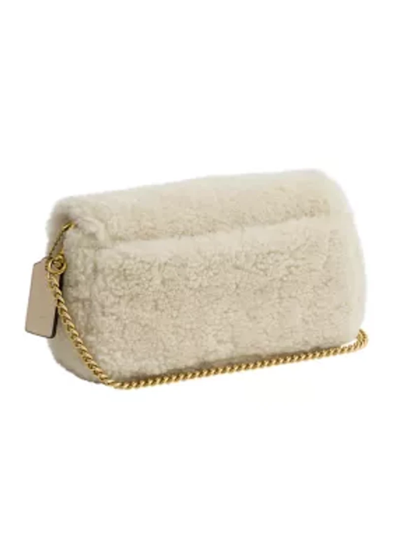 Tabby Chain Crossbody Bag 19 in Shearling