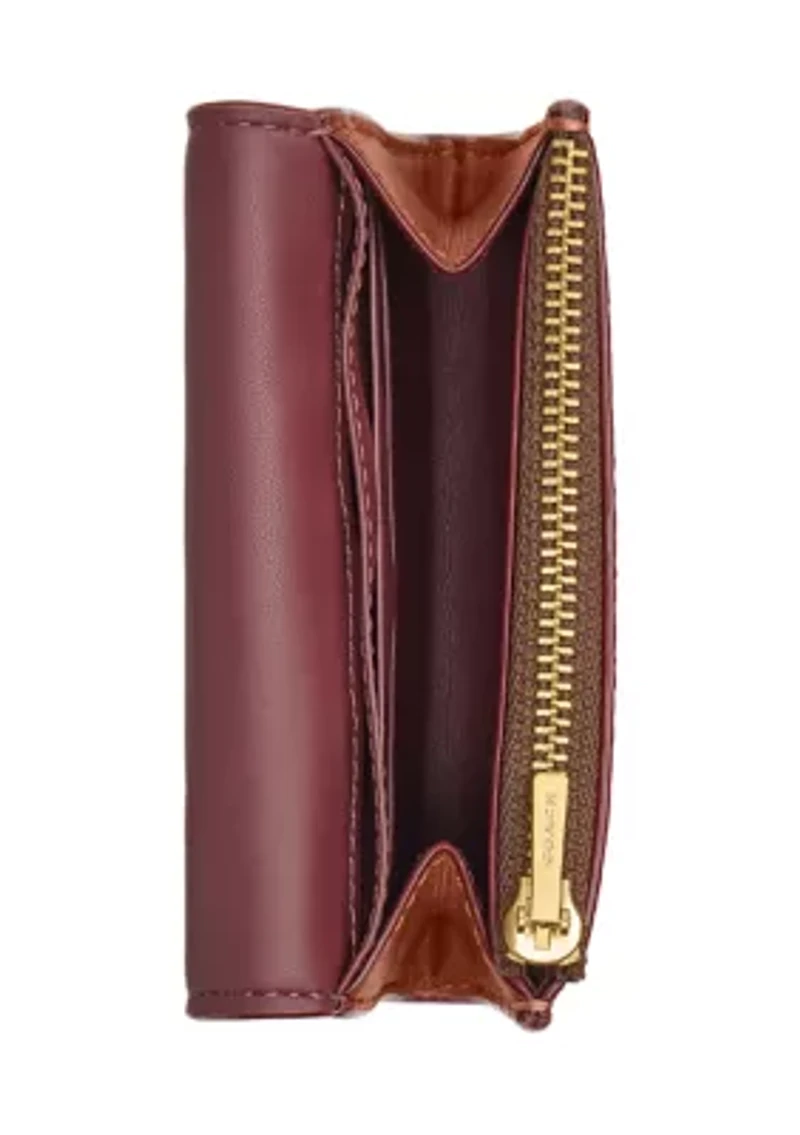 Essential Flap Card Case in Signature Canvas