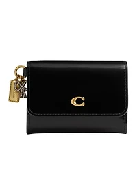 Essential Flap Card Case with Charm 