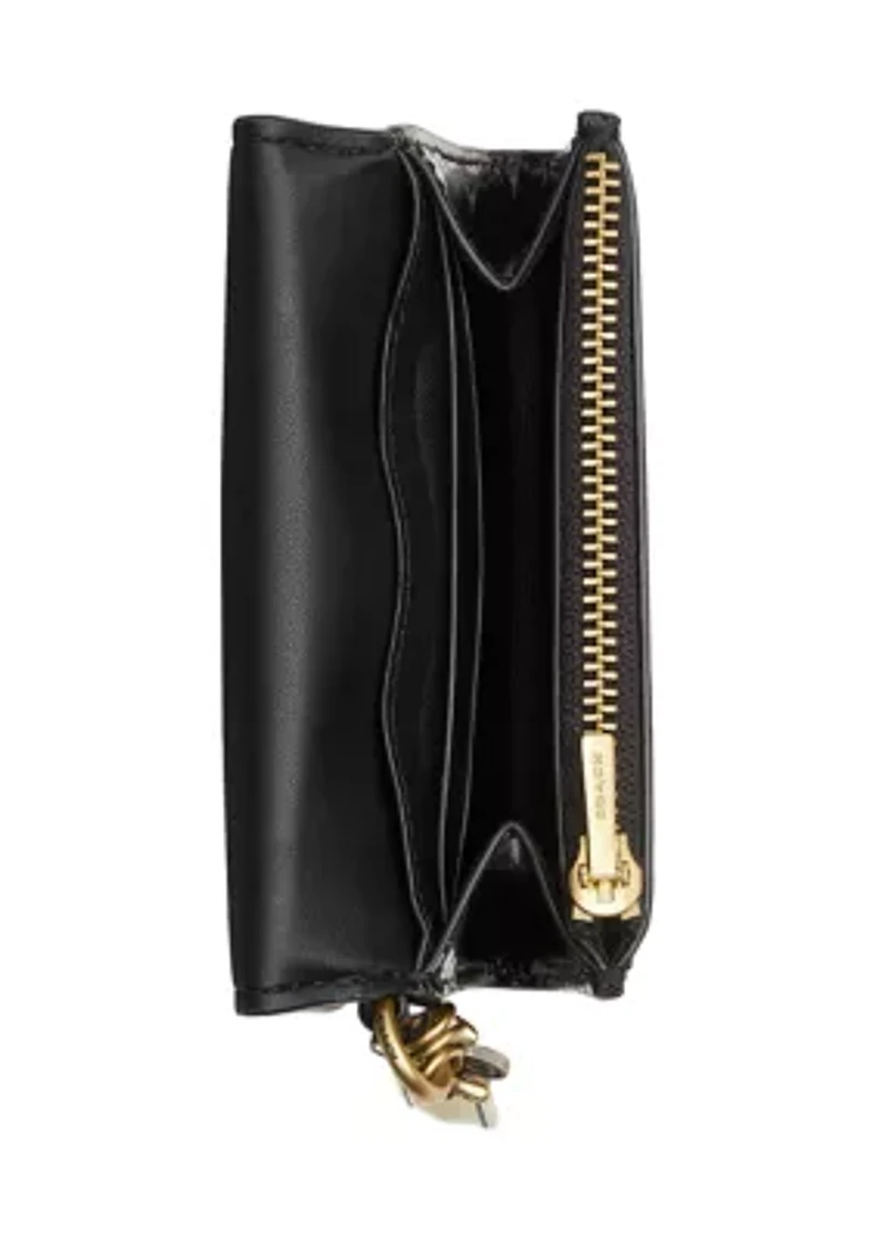 Essential Flap Card Case with Charm