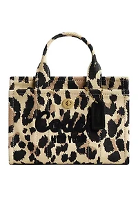 Cargo Tote Bag 20 with Leopard Print