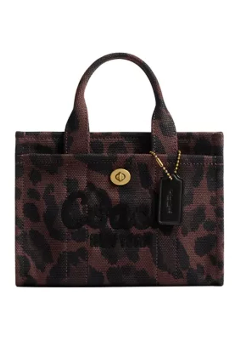 Cargo Tote Bag 20 with Leopard Print
