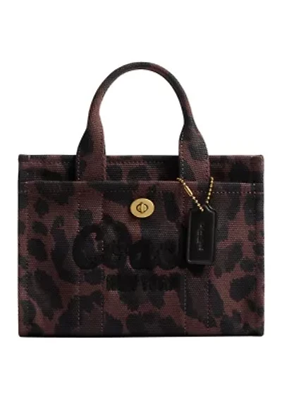 Cargo Tote Bag 20 with Leopard Print