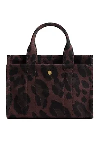 Cargo Tote Bag 20 with Leopard Print