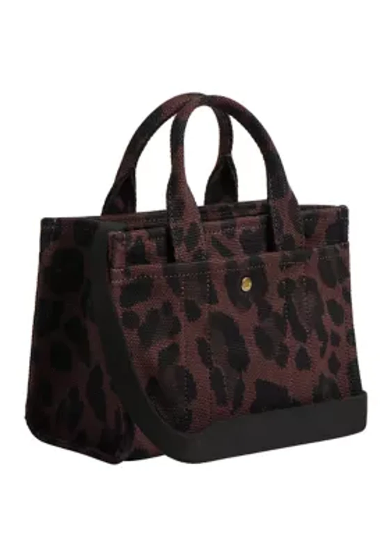 Cargo Tote Bag 20 with Leopard Print
