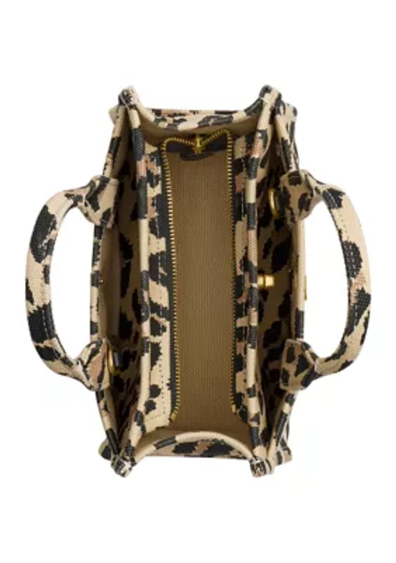 Cargo Tote Bag 20 with Leopard Print