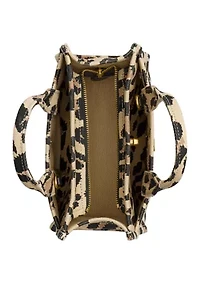 Cargo Tote Bag 20 with Leopard Print