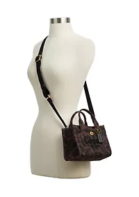 Cargo Tote Bag 20 with Leopard Print