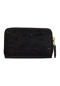 Boxed Essential Small Zip Around Card Case with Cherry Print