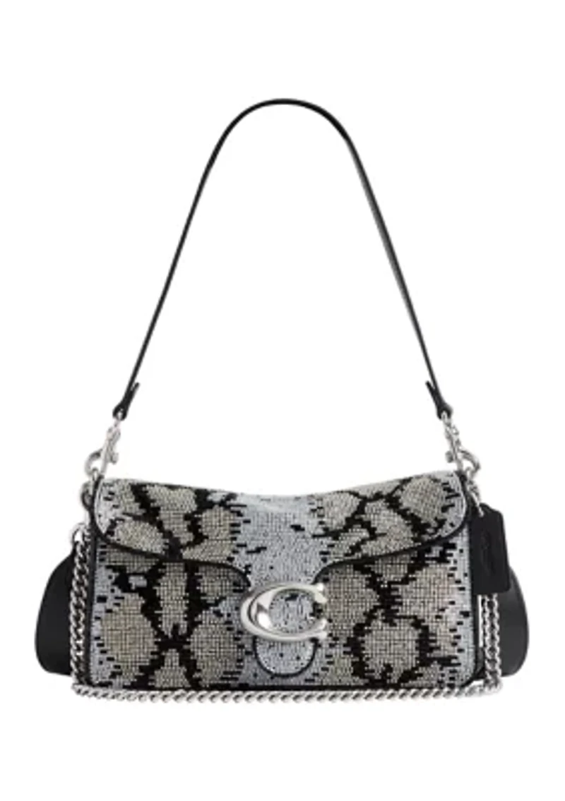 Tabby Shoulder Bag 26 with Beaded Snake