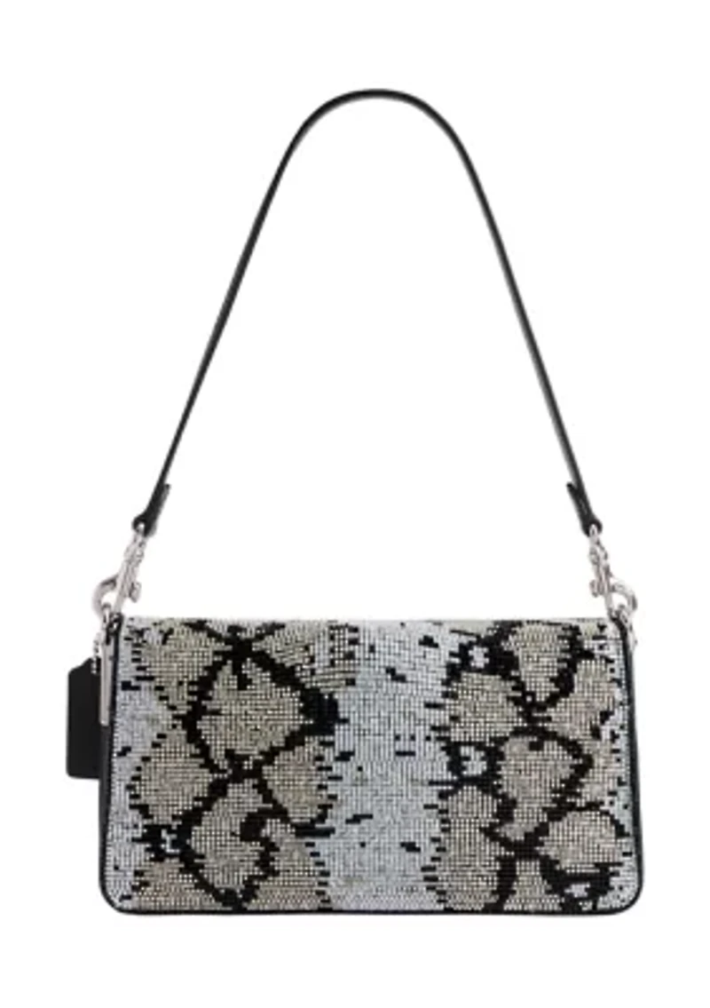 Tabby Shoulder Bag 26 with Beaded Snake