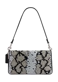 Tabby Shoulder Bag 26 with Beaded Snake