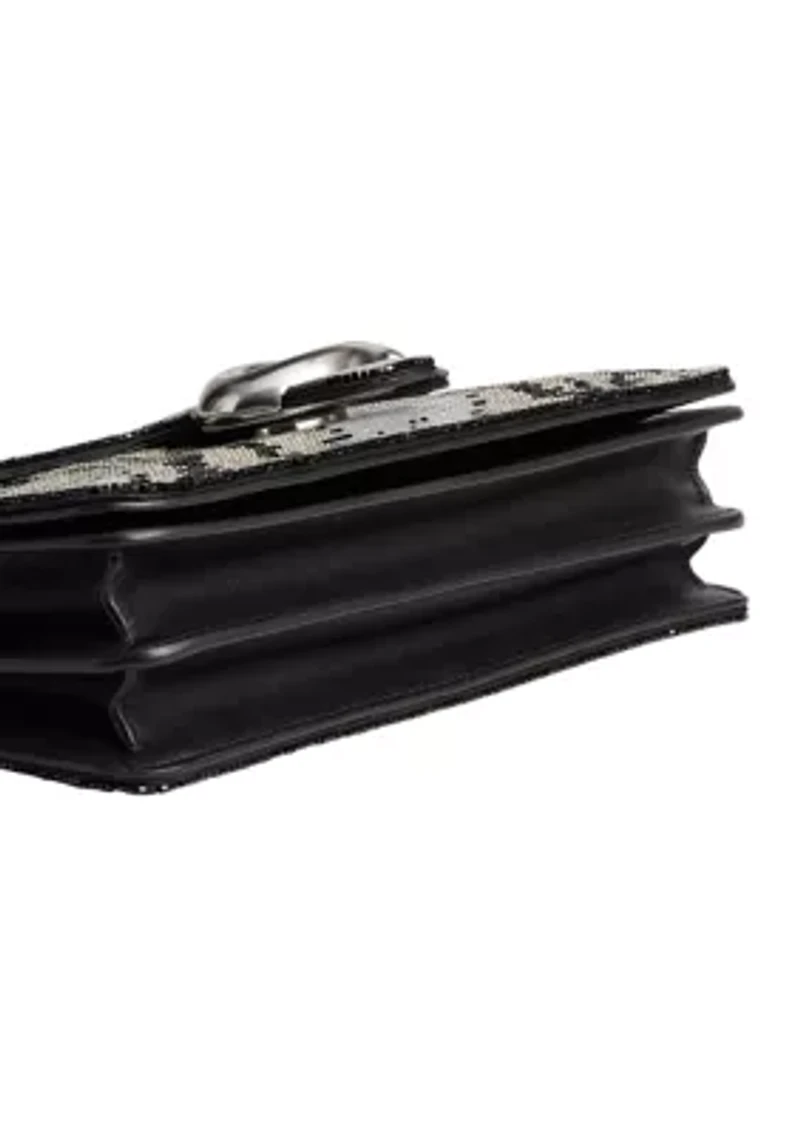 Tabby Shoulder Bag 26 with Beaded Snake